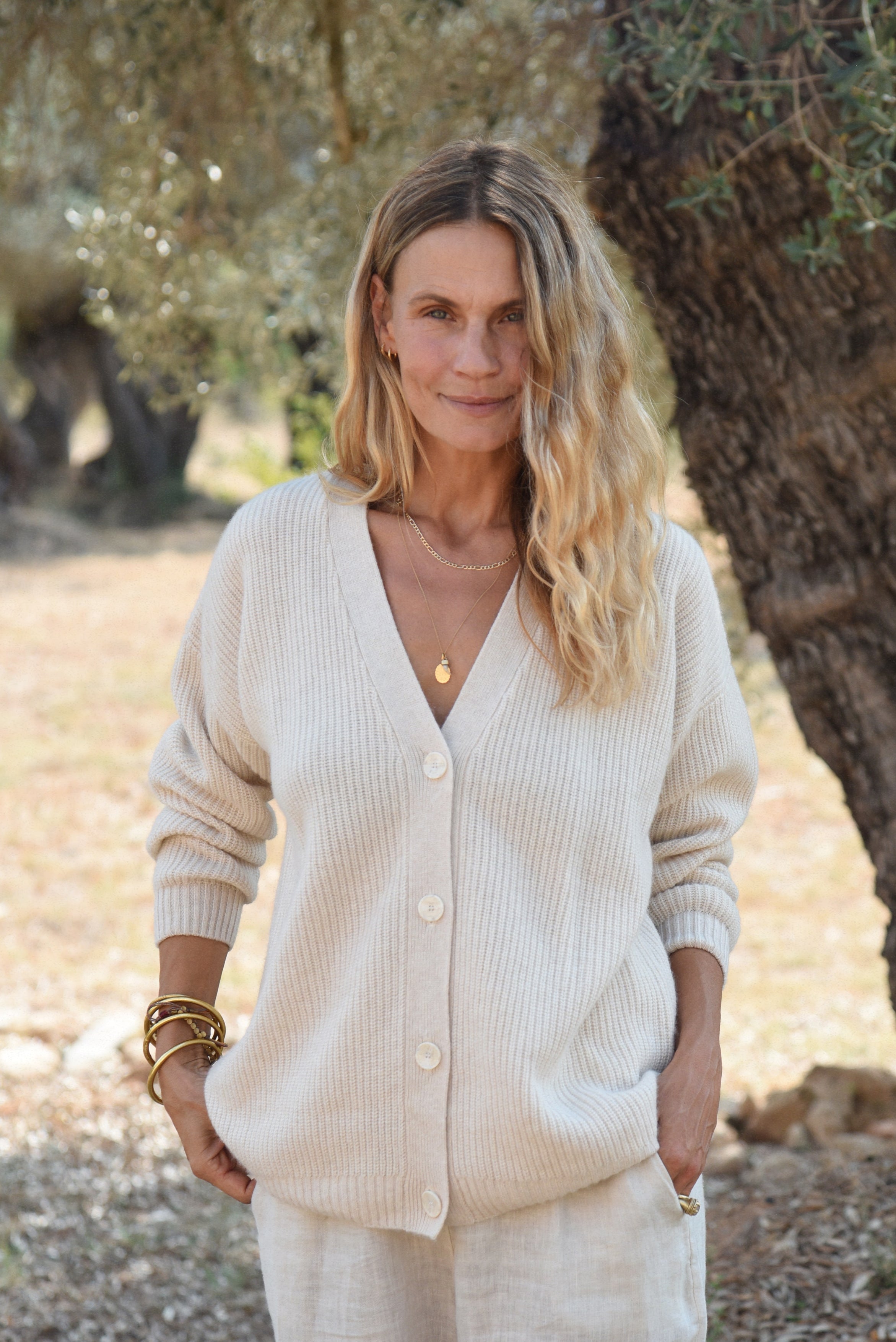 The Cashmere Muma Cardigan // Moon