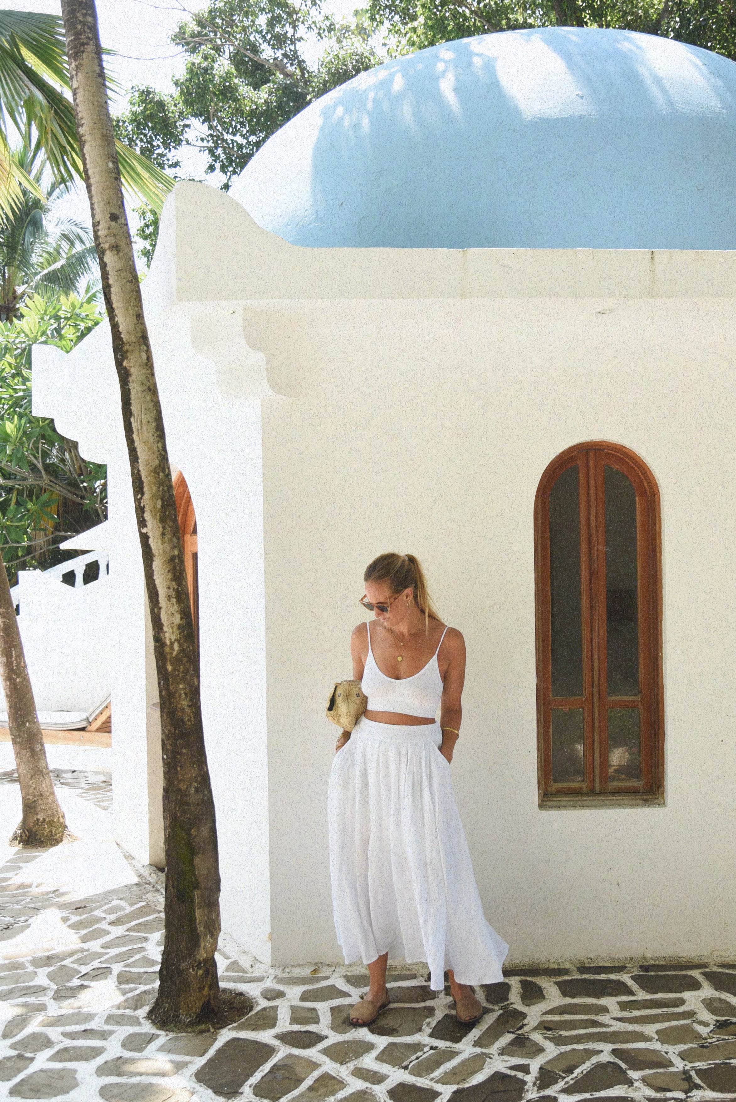 The Alba Skirt // Blanco