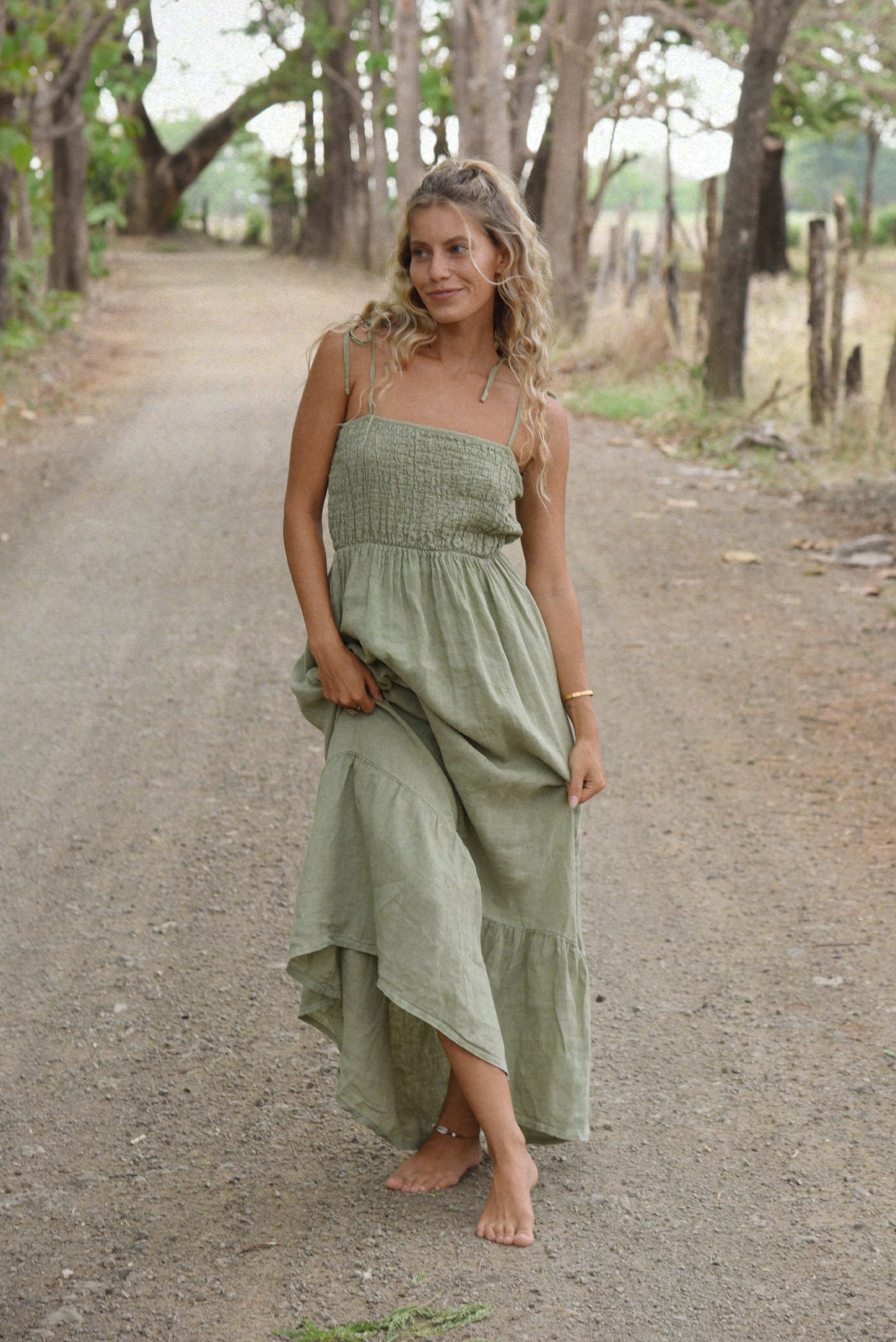 The Amaya Dress // Sage