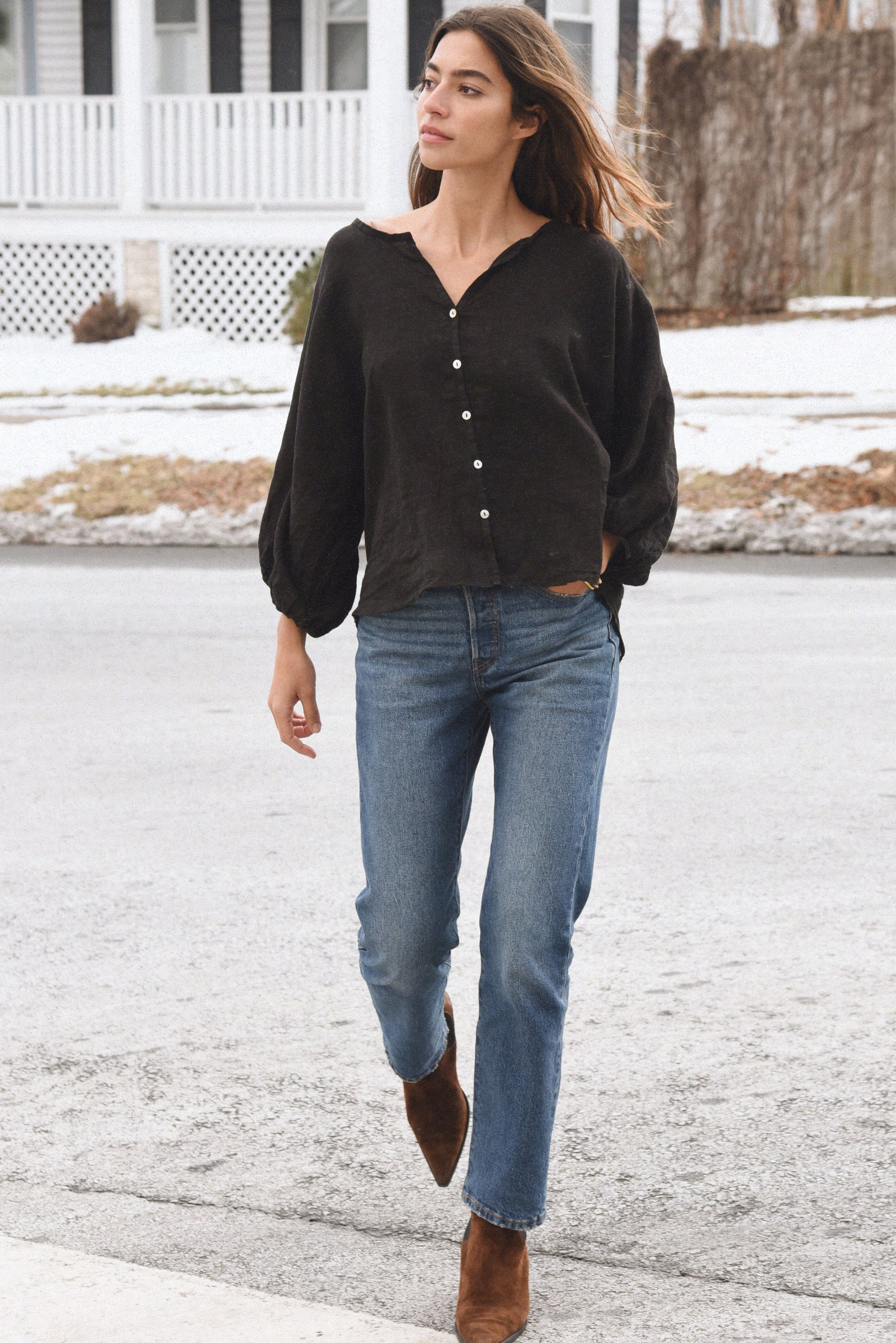 The Lily Blouse // Noir