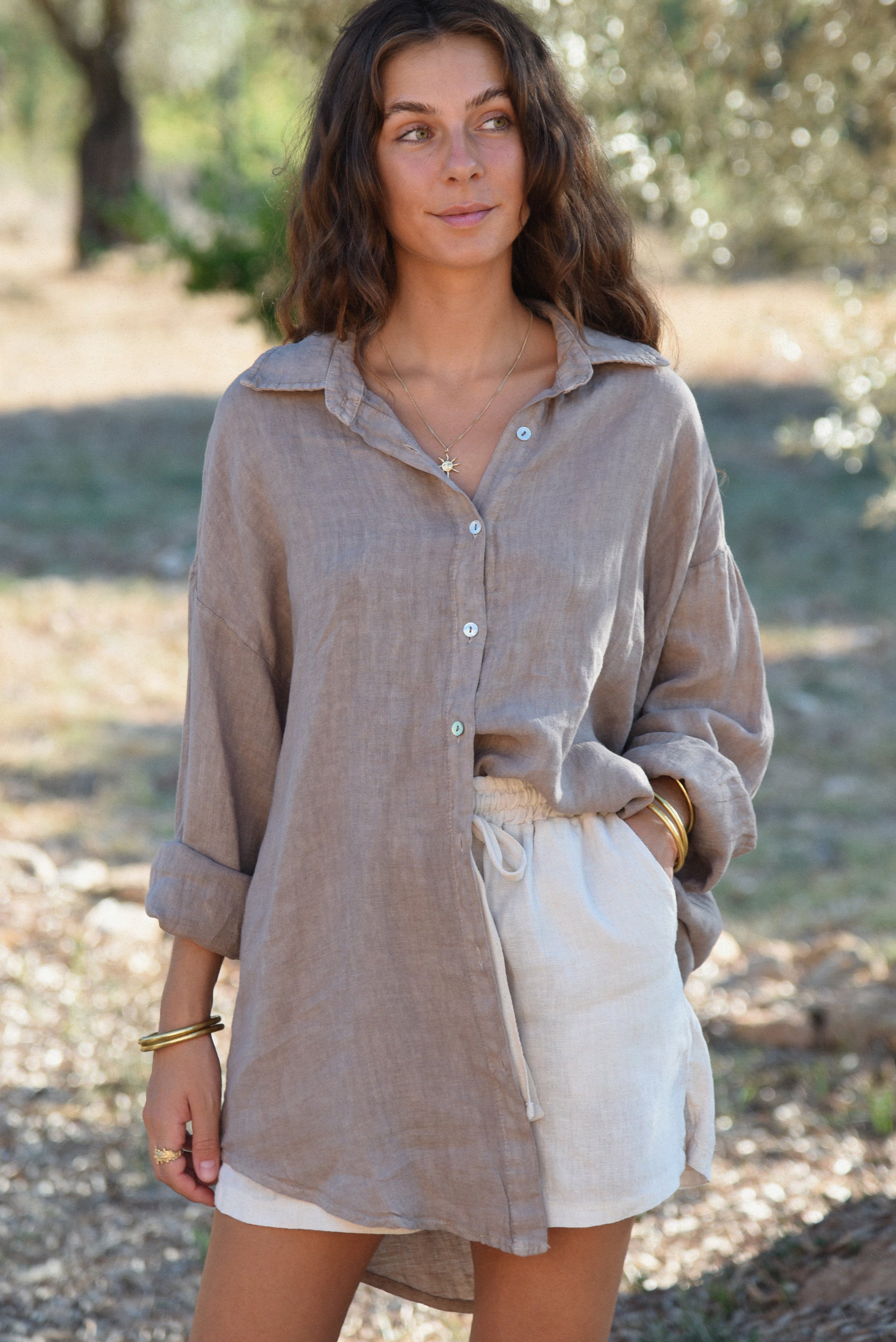 The Palma Shirt // Taupe
