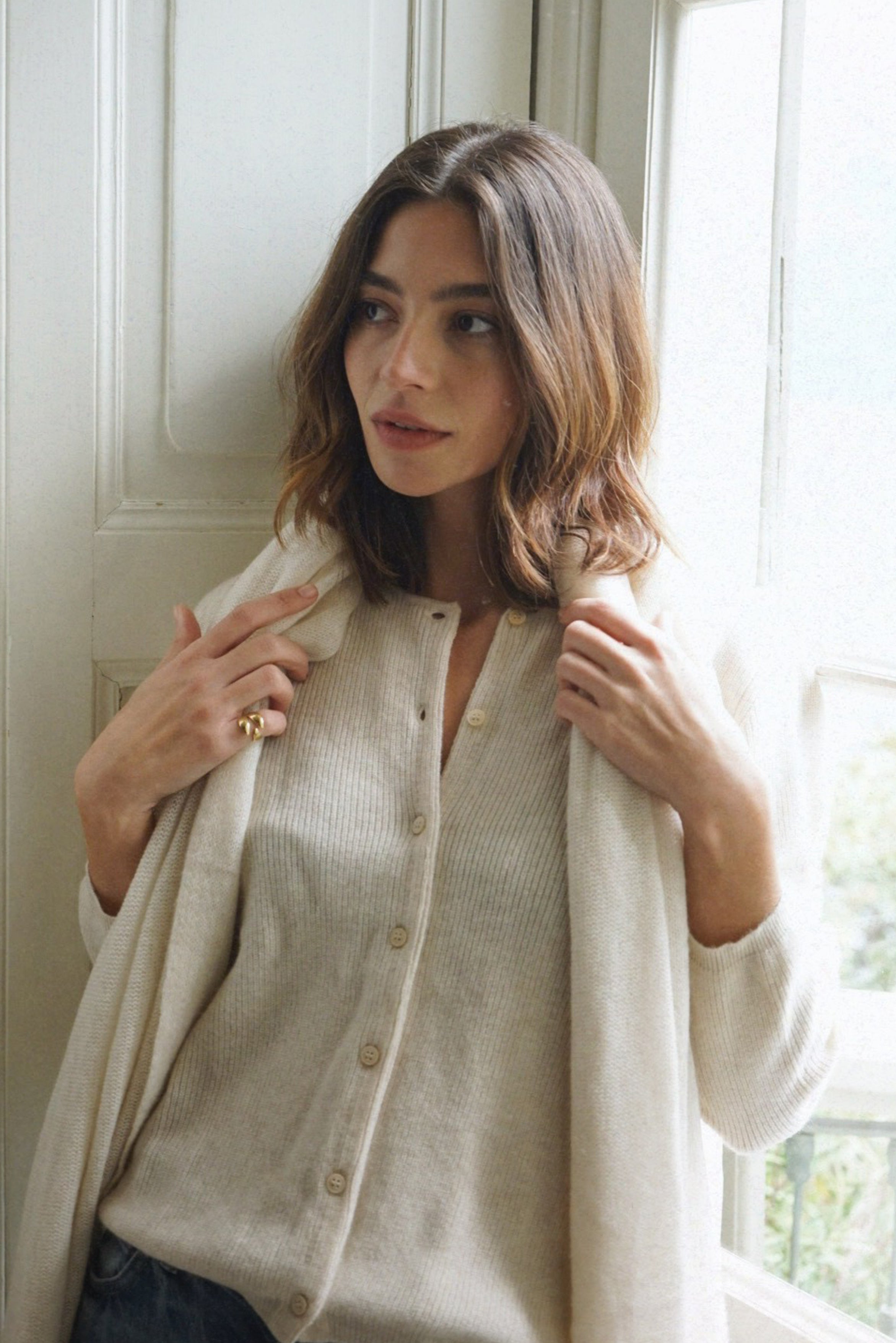 The Cashmere Bianca Top // Moon