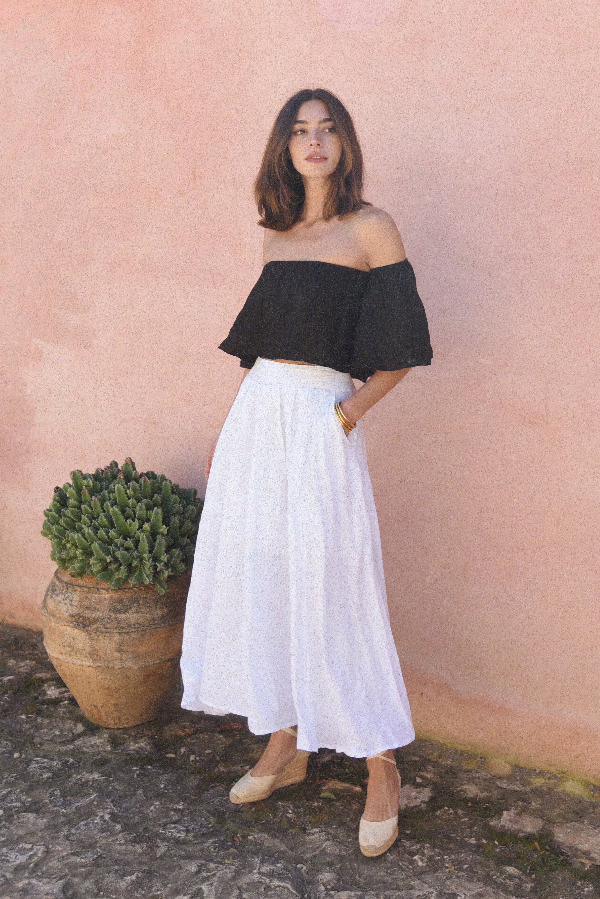 The Alba Skirt // Blanco