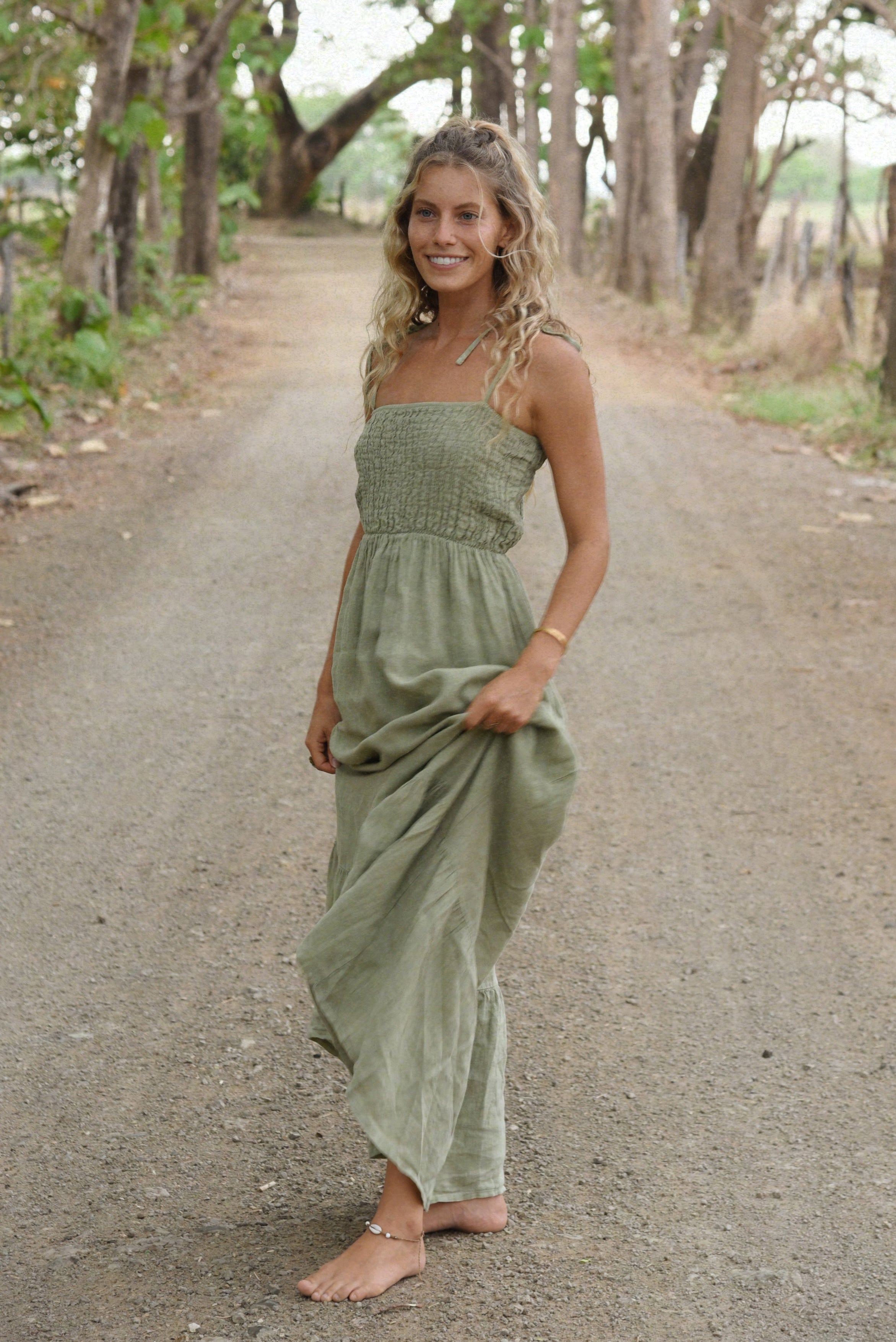 The Amaya Dress // Sage