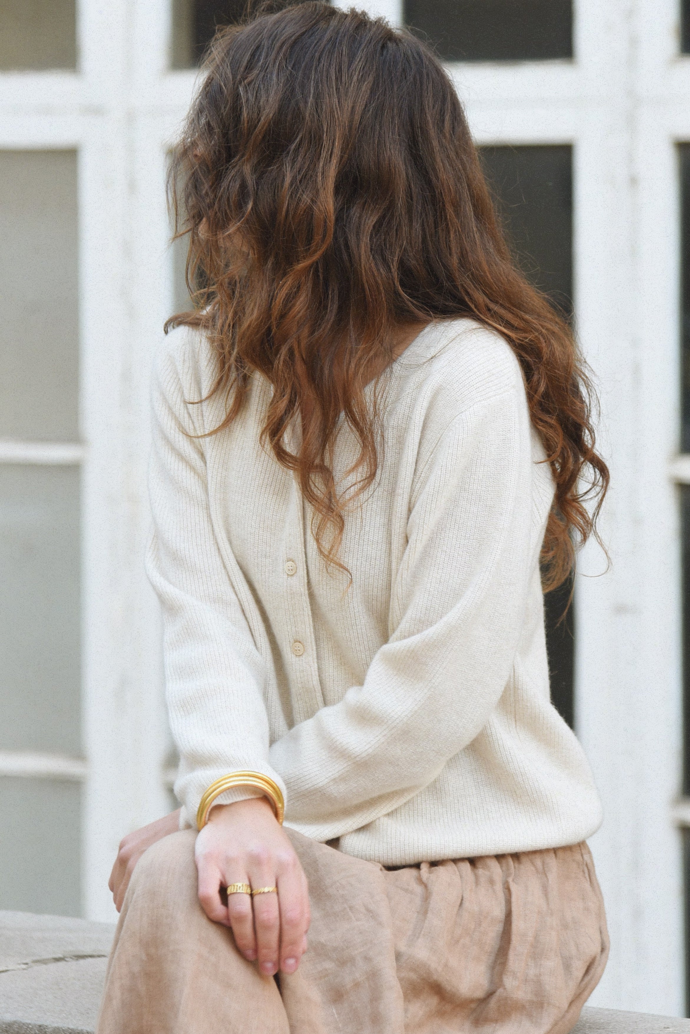 The Cashmere Bianca Top // Moon