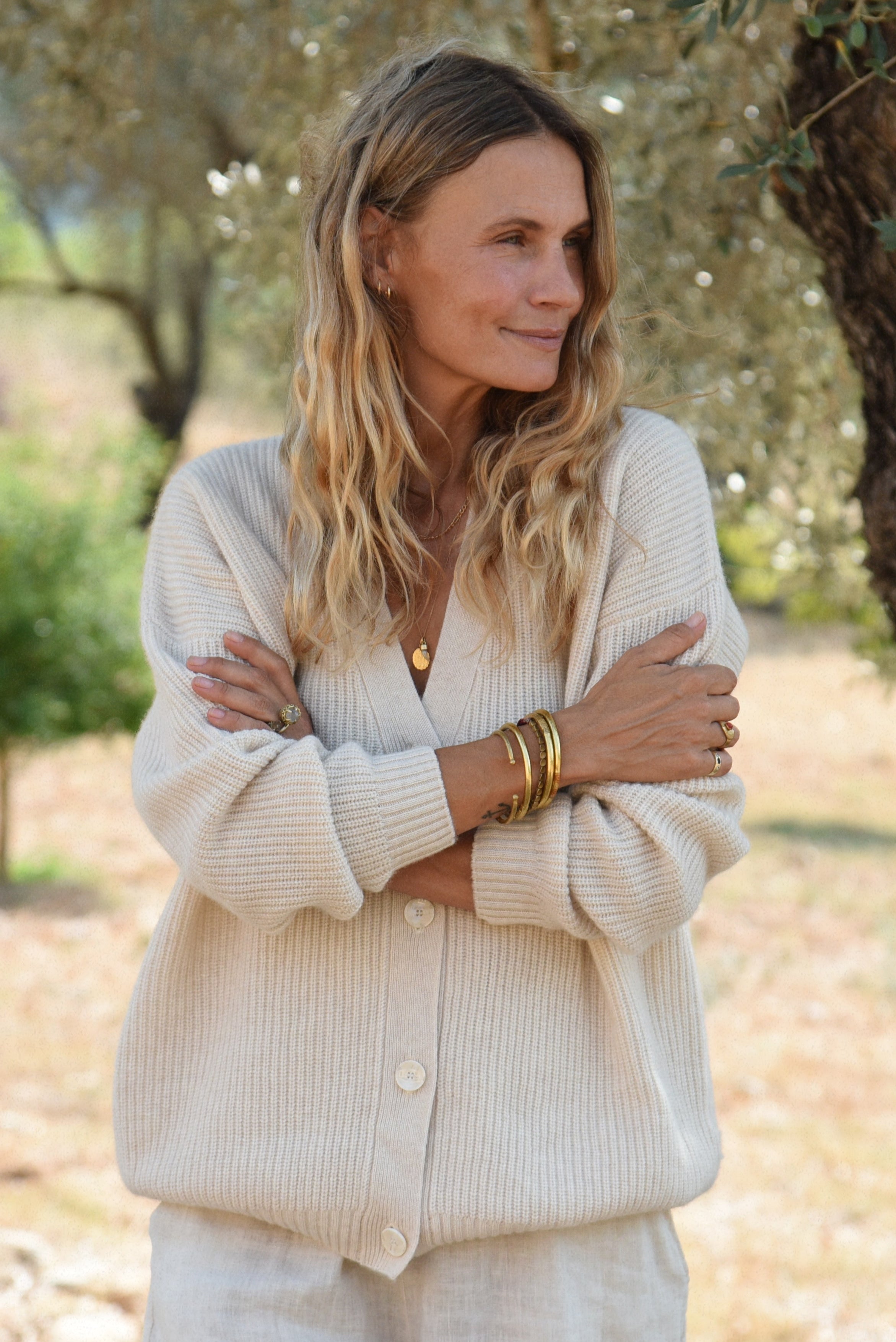 The Cashmere Muma Cardigan // Moon