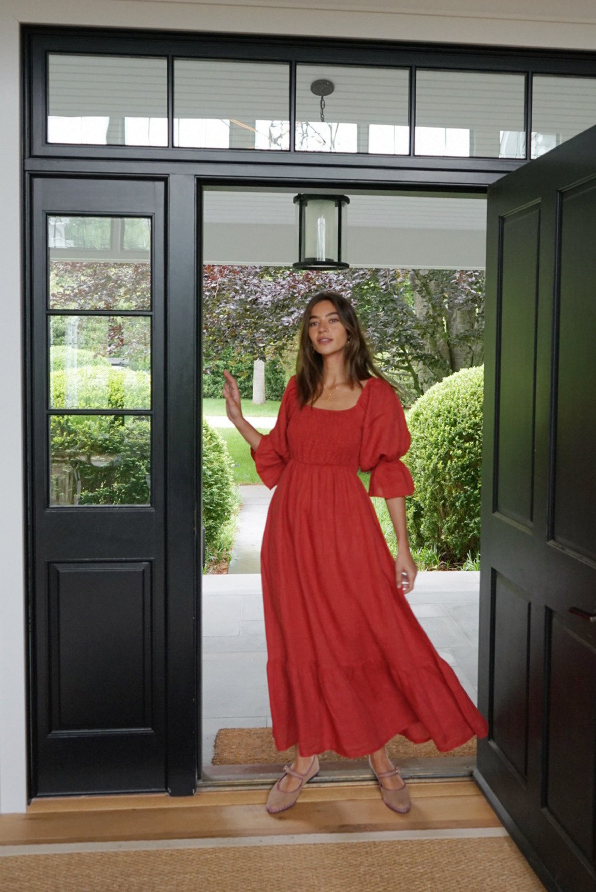 The Deia Dress // Pomegranate