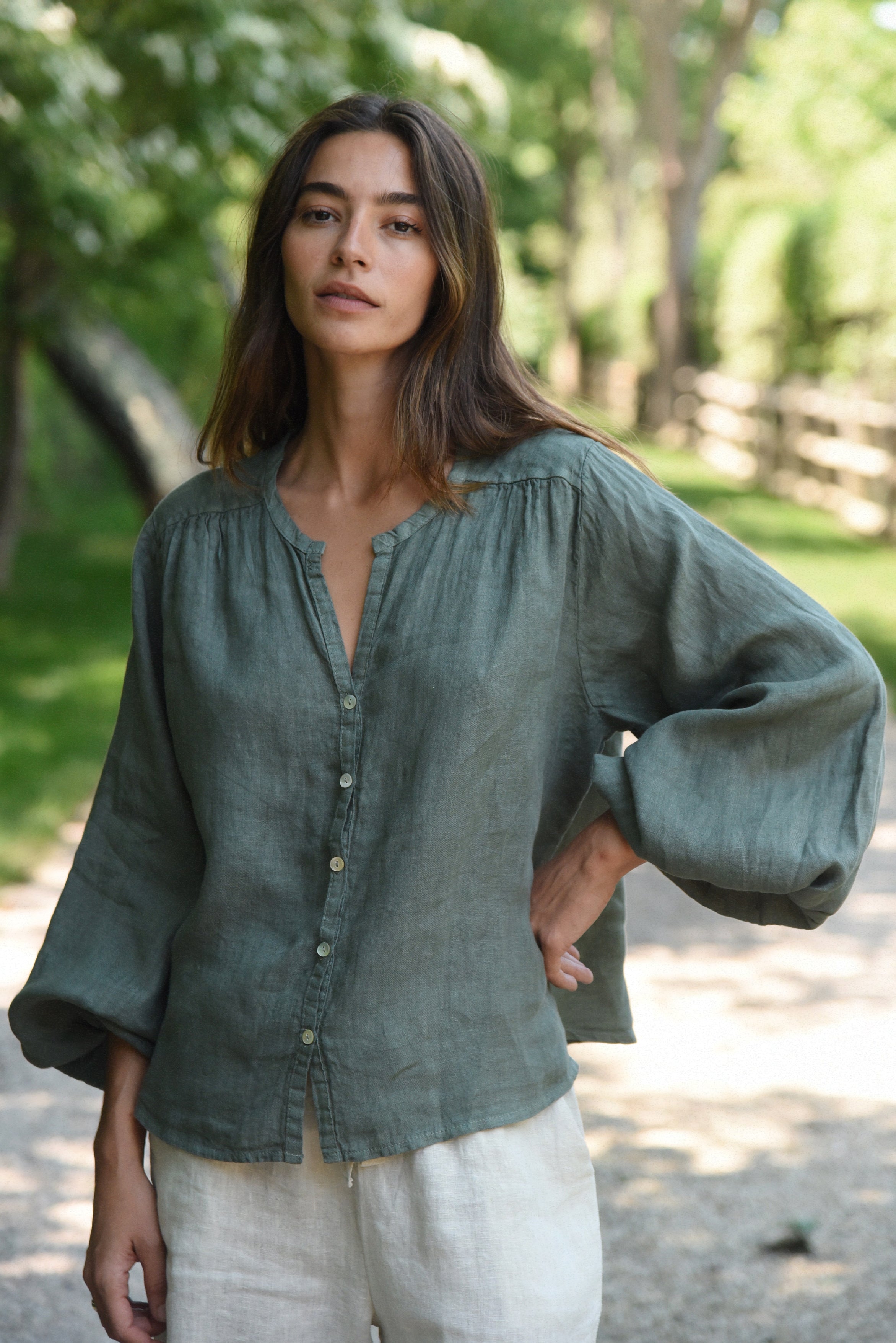 The Lily Blouse // Fern