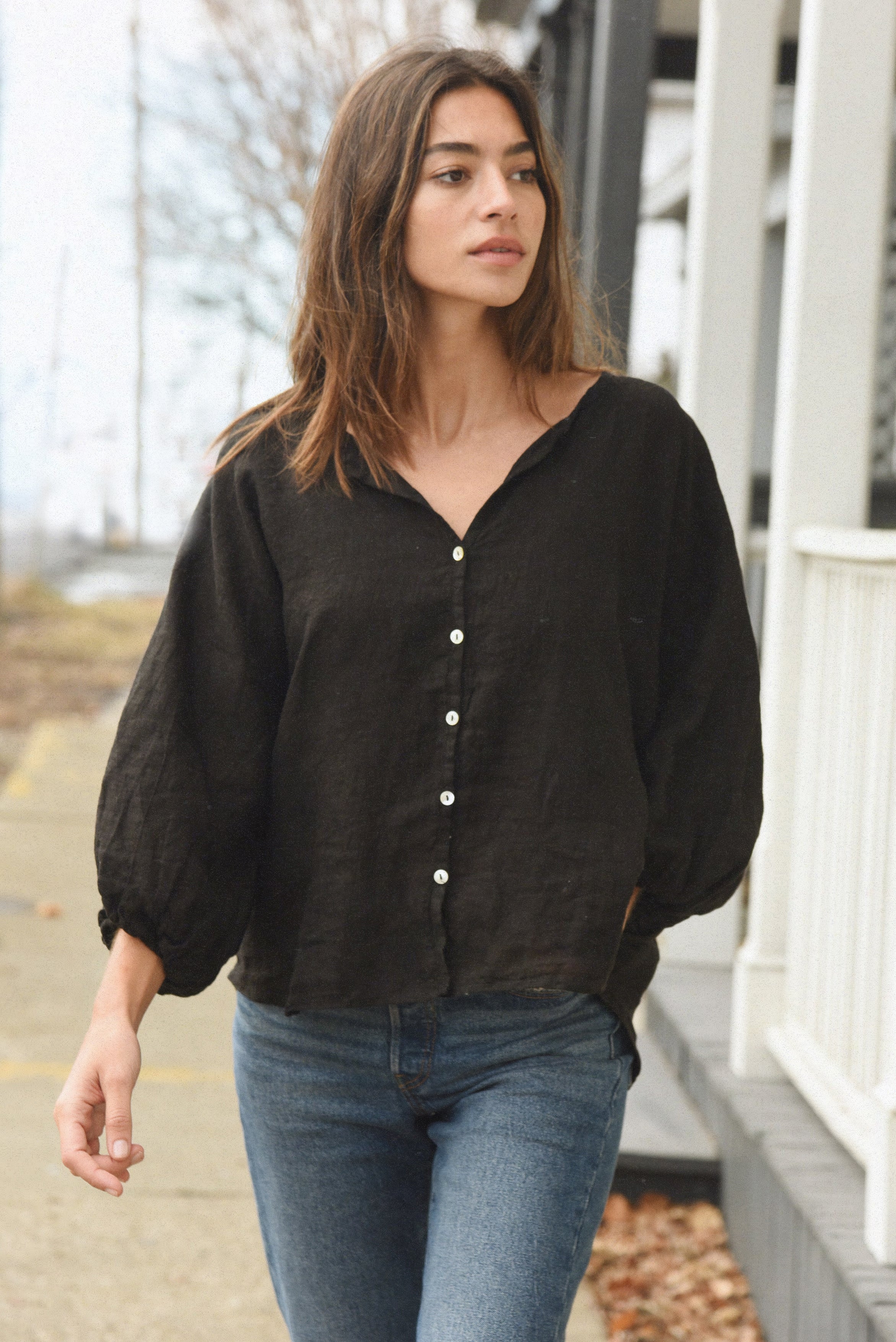 The Lily Blouse // Noir