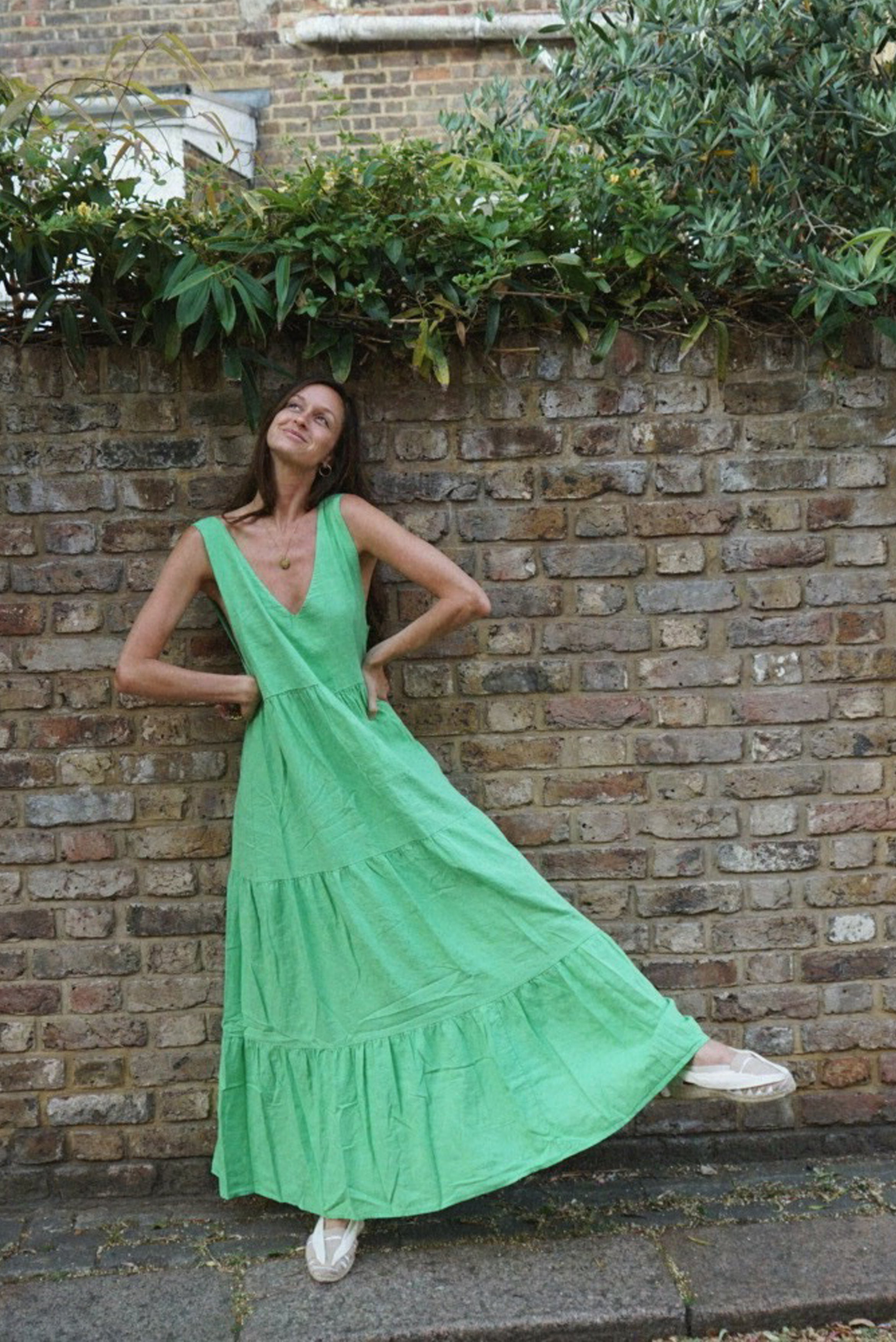 The Sicily Dress // Lime
