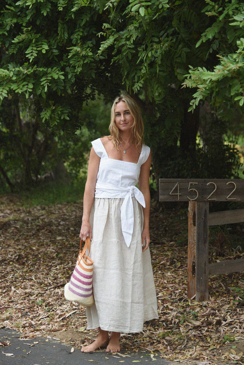 The Positano Top // Blanco