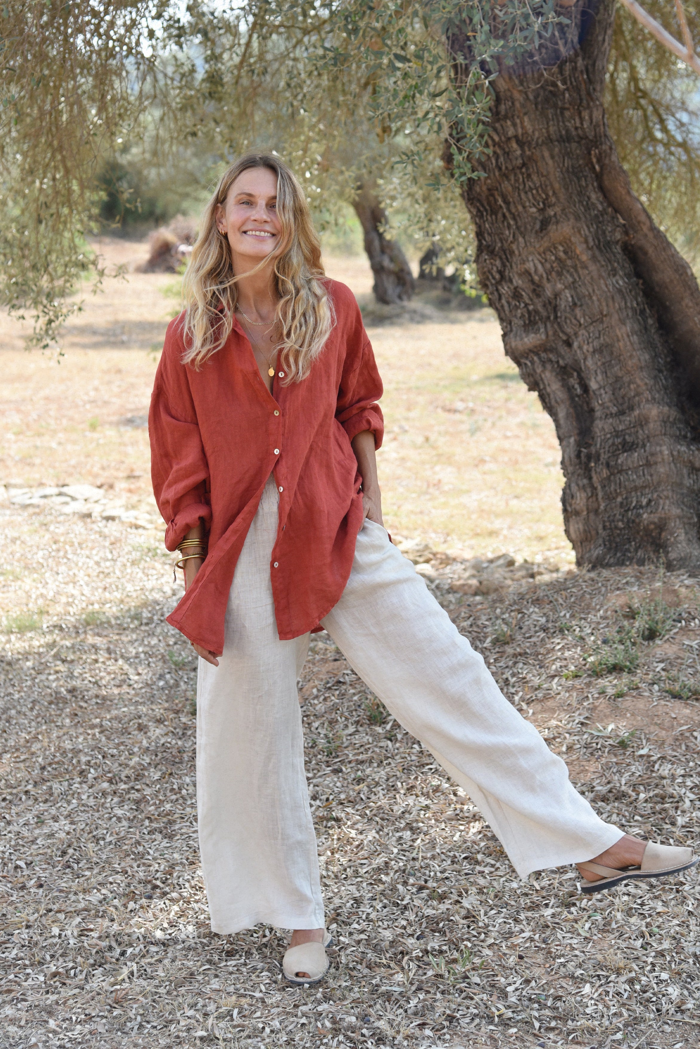 The Palma Shirt // Pomegranate