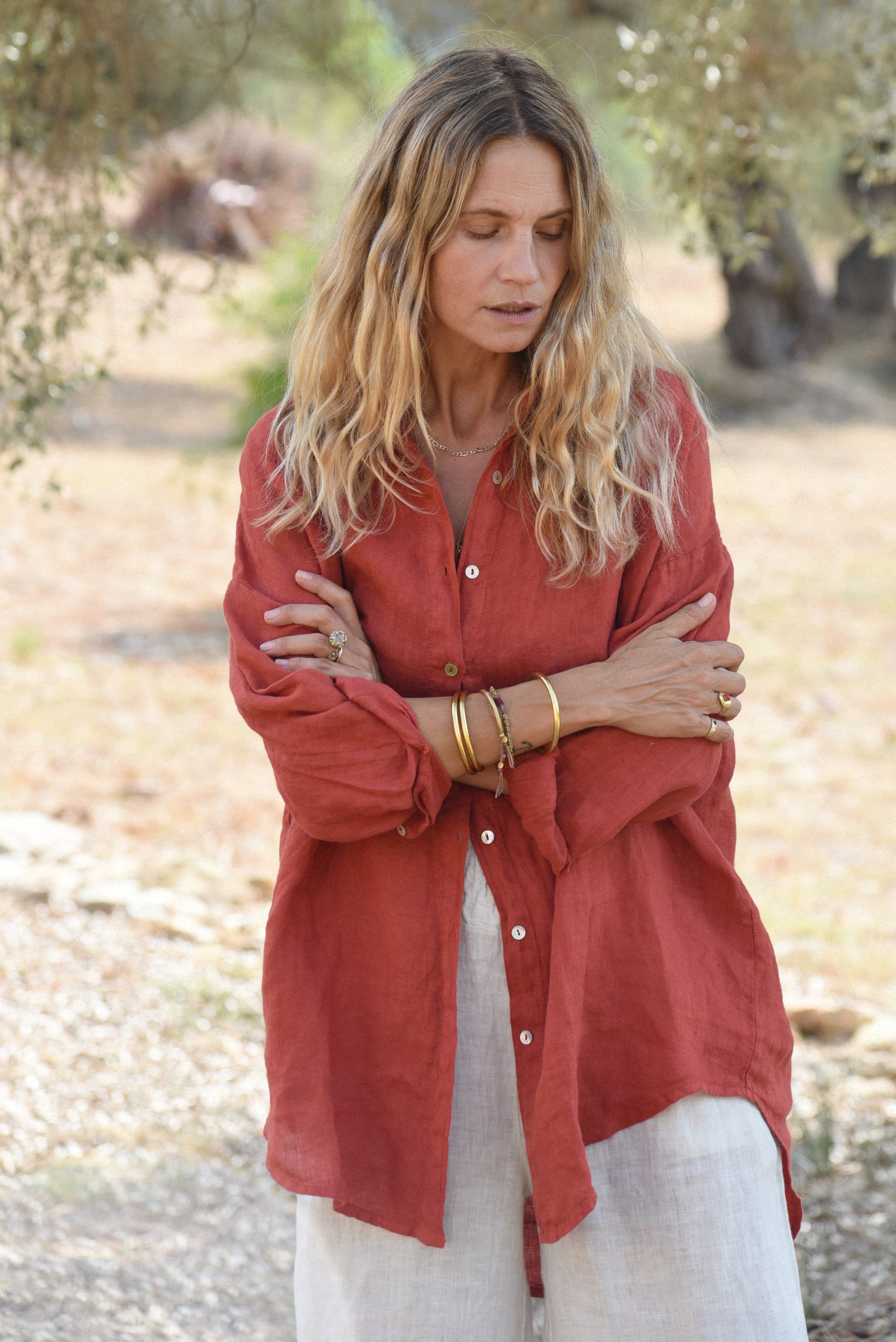 The Palma Shirt // Pomegranate