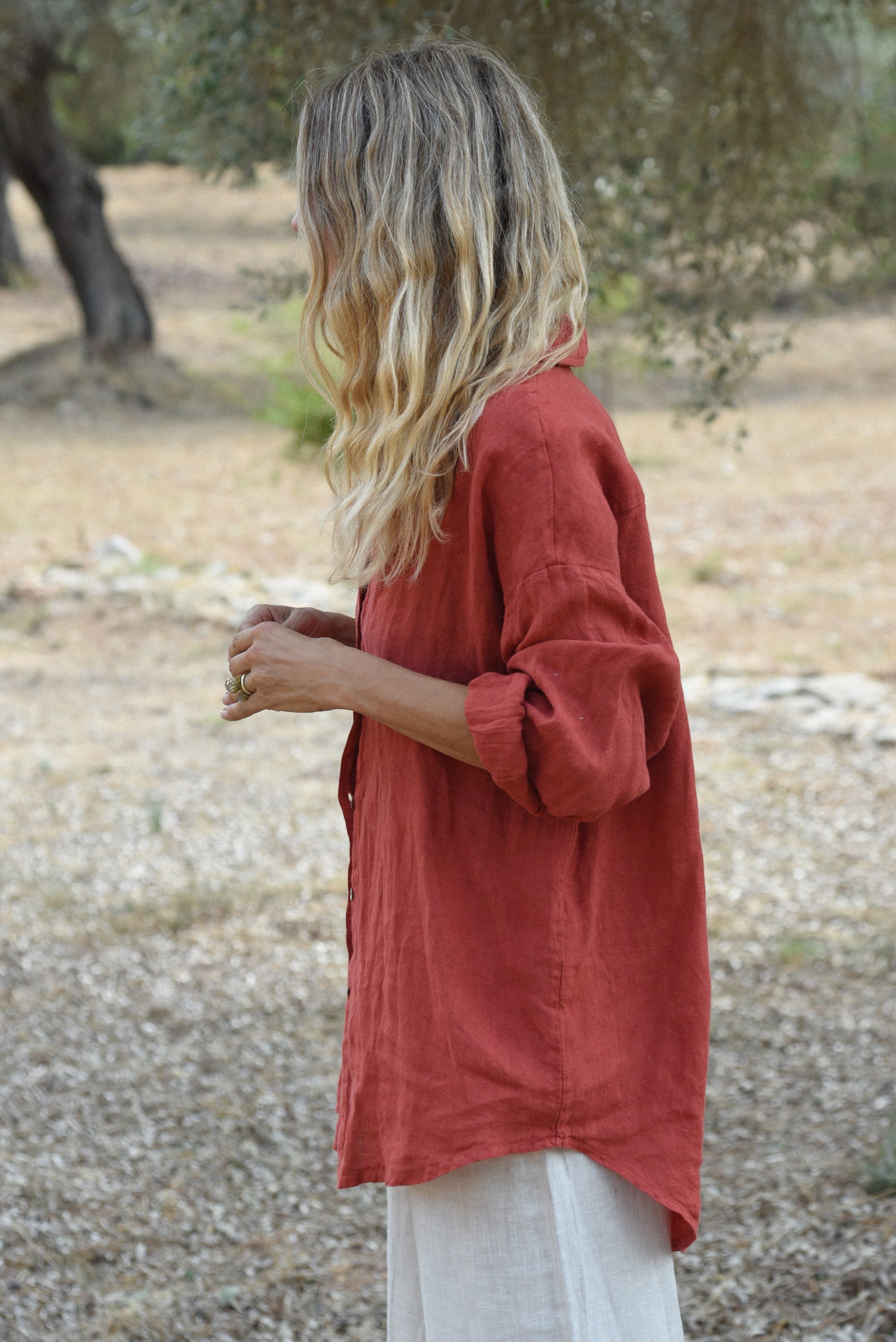 The Palma Shirt // Pomegranate