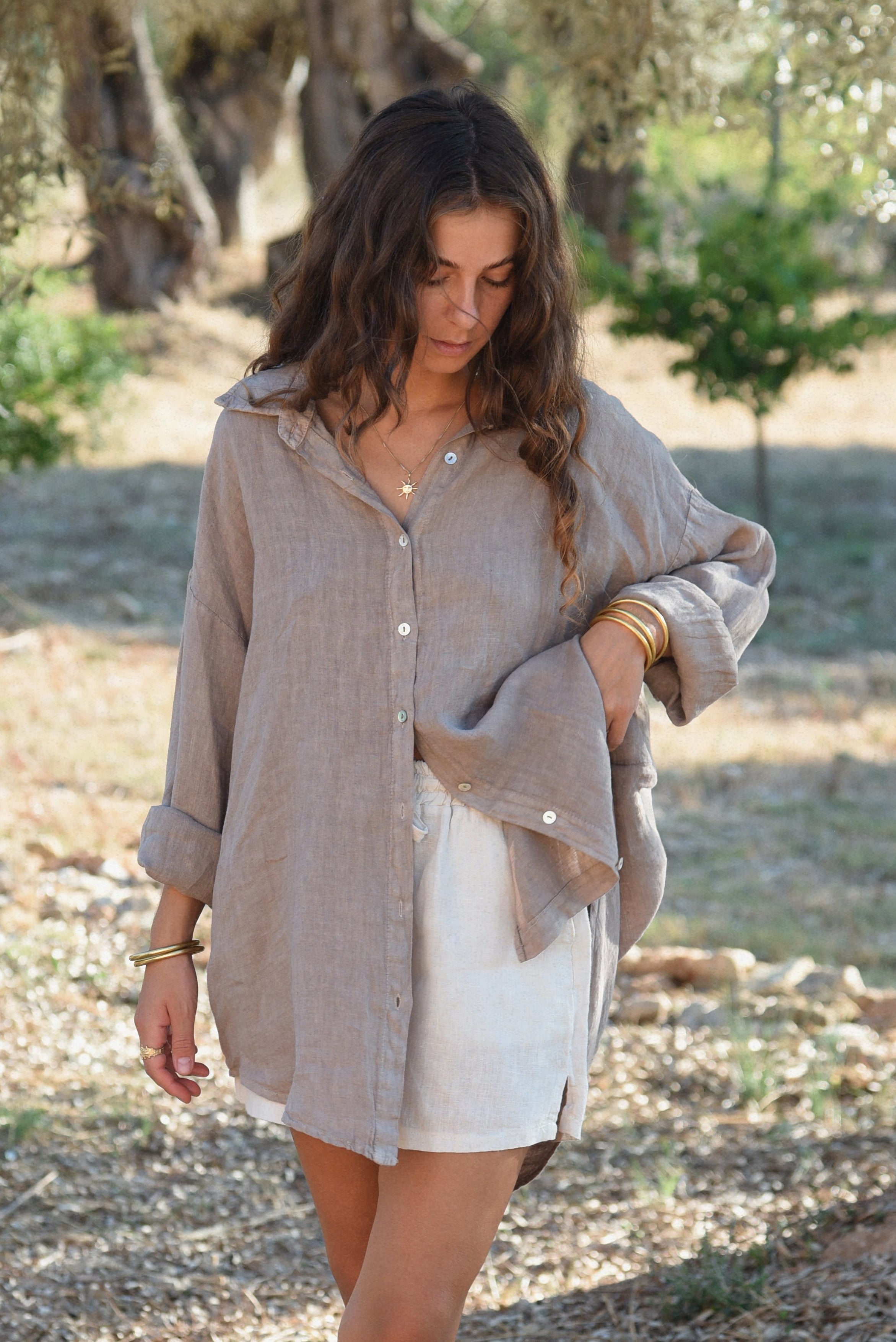 The Palma Shirt // Taupe