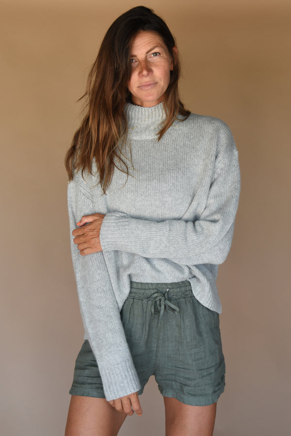 The Cashmere Carmel Sweater // Pebble